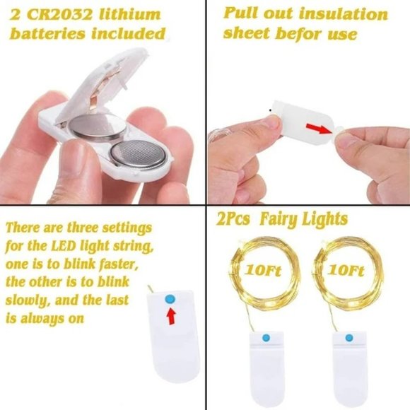 Bonsai Tree Space Tapestry Hanging Decor w/2 Sets of Twinkle Warm White Lights - Picture 3 of 3